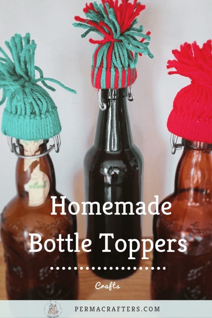 DIY Gift Wrapping | How to Make Homemade Bottle Toppers - Permacrafters